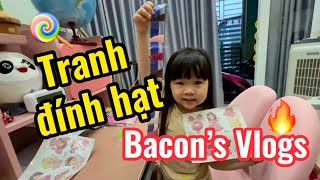 Bacon’s Vlogs: Bạn Sơri review đồ chơi Tranh đính hạt nhựa công chúa lâu đài tuyệt đẹp và cái kết