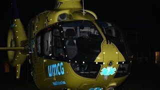 Ambulance helikopter geland in Drachten en vertrokken rond 22:30 uur