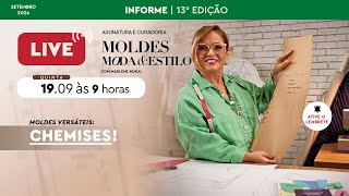 🔴 AULA SOBRE MODELAGENS DE CHEMISE - CURADORIA MOLDES, MODA E ESTILO COM MARLENE MUKAI