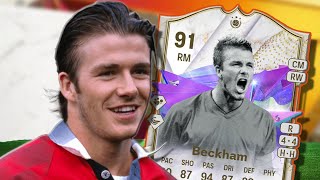 91 DAVID BECKHAM FUTURE STARS ICON - Player Review | ULTIMATE TEAM 24 l FC 24 l FUTURE STARS