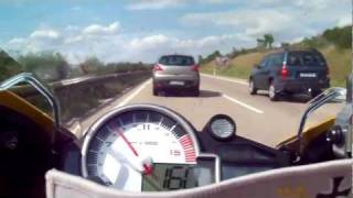 BMW motorcycle ride at 277 Km/h