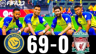 FIFA 23 - MESSI, RONALDO, MBAPPE, NEYMAR, ALL STARS - AL NASSR 69-0 LIVERPOOL FC | UCL FINAL 24/25