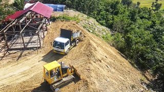 Getting Started New Project The Perfect Bulldozer Push Soil Mountain To Build Church On The Mountain