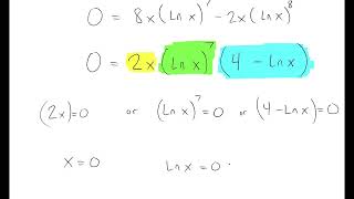 Calculus with Logs - Quotient Rule Example