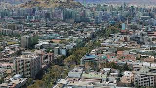 Orbiting Santiago Chile with Google Earth Studio