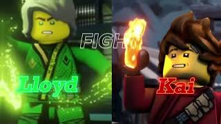 LEGO Ninjago - FIGHT - Lloyd and Kai edit 💚❤️