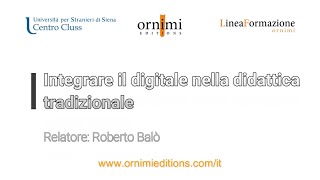 Integrare il digitale nella didattica tradizionale