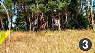 3. Поход в дикий лес с Кирюхой и Димой. Прогадали с питьевой водой и обувью. Кости лосей и кабанов