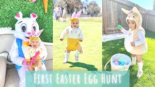 Baby’s First Easter Egg Hunt and Meeting the Easter Bunny!