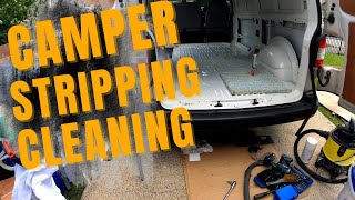 VW CAMPER VAN STRIPPING CLEANING