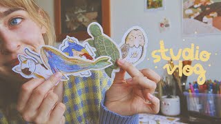 Studio vlog 🌈✨ je refais mon atelier et je prépare mon shop update !! - beaucoup de création !!