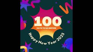 100 days until New Year on January 01, 2025