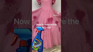 WD-40 to get grease stains out of a vintage prom dress