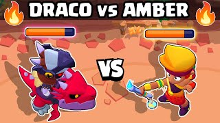 DRACO vs AMBER | NEW LEGENDARY BRAWLER | BRAWL STARS