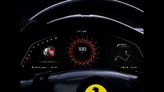 UI/UX Design Inspiration: HMI Ferrari Car Cluster by AmazingUI