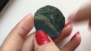 Cabochon pendant making from Acrylic skins ASMR video |  Tutorial of fluid art skins and alcohol ink