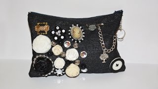 DIY Модная косметичка своими руками. Мастер-класс \ Fashion cosmetic bag