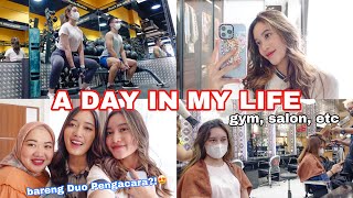 A DAY IN MY LIFE w/ @DuoPengacara !! gym, salon, eat, tiktok, etc. | Aurelliaurel