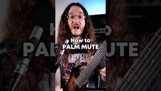 How to Palm Mute / CHUG on Guitar #metal #guitar #guitarlesson