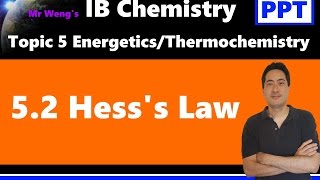 IB Chemistry Topic 5 Energetics 5.2 Hess's Law with enthalpy of formation and enthalpy of combustion