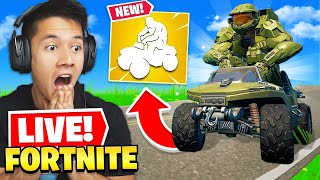 NYT KØRETØJ OG HALO SKIN I FORTNITE!? - (FORTNITE LIVESTREAM DANSK)