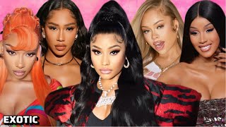 Nicki Tease New music😱Brings out Bia &Tyga! Megan Gets Dragged‼️Cardi Fans want music & more🍵