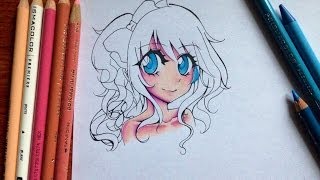 Tutorial: How to color Manga Skin and Eyes with Colored Pencils