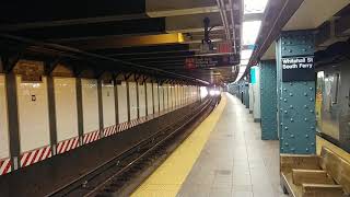 MTA Subways - Kawasaki R160B #8998 on the (R) arriving into Whitehall Street/South Ferry