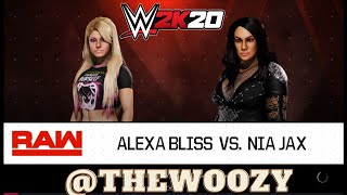 WWE 2K20 RAW Alexia Bliss VS Nia Jax