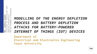 Lisansüstü Eğitim Seminerleri - Elektrik-Elektronik Mühendisliği - Yüksek Müh. Godlove KUABAN