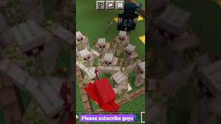 15 Iron golem vs 2 Warden #minecraft#short# ap gaming#