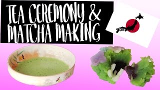 Matcha green tea preparation at Go Native Japan café (Tokyo) with Mariko Tanabe