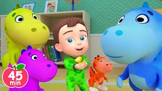 5 Little Dinos | Dinosaur Toys Song +More Newborn Nursery Rhymes & Original Kids Songs