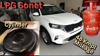 🔥48 Kmpl Mileage 😮/ India’s 1st LPG Sonet /￼ New Kia Sonet LPG / Detailed review 2023