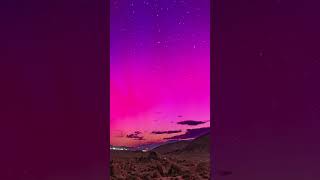 A geomagnetic storm in California caused a rare phenomenon to occur – a pink aurora! #Shorts #Aurora