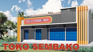 TOKO SEMBAKO DENGAN PASILITAS KAMAR TIDUR + TOILET DAN DAPUR BERSIH, PASTI SUKA