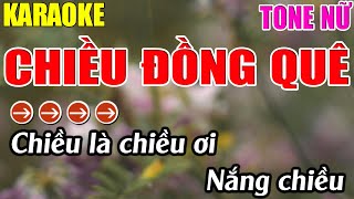 Chiều Đồng Quê Karaoke Tone Nữ Karaoke Lâm Nhạc Sống  -  Beat Mới