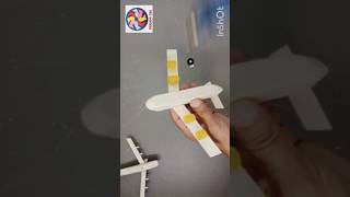 how to make a plane with ice cream sticks #diy #plane #shorts #short #ytshorts #youtubeshorts