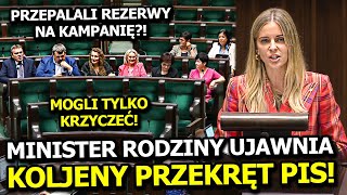 MINISTER RODZINY UJAWNIA KOLEJNY PRZEKRĘT PIS! WYDAWALI PIENIĄDZE Z REZERW NA KAMPANIĘ?!