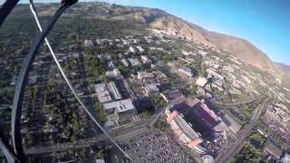 Along for the ride: Navy's Leap Frogs parachute into U. game