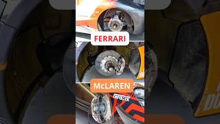 Ferrari GT3 vs McLaren GT3 Brake Discs #mclaren #ferrari #gt3 #gtopen #eaurouge #spafrancorchamps