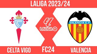 FC24 | Celta Vigo vs Valencia | Laliga 2023/24 | Full match