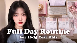 10-15 Year Olds FULL DAY Routine ~ Step by Step 🤍#aesthetic #girl