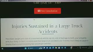 Injuries Sustained in a Large Truck Accidents.