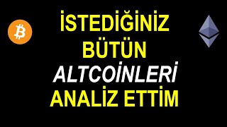 İSTEDİĞİNİZ BÜTÜN KRİPTALARI ANALİZ ETTİM ! ( Price Action Mum Çubuk ve Teknik Analizi )