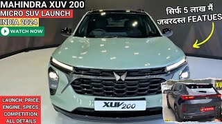 mahindra xuv 200 launch date in india | xuv 200 price in india