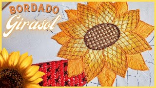 Borda conmigo un hermoso GIRASOL 🌻 |  Un Mundo Maravillisa