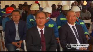 President E D Mnangagwa Launches the Groundbreaking Ceremony for the Phase 1 of the Intergrated Dins