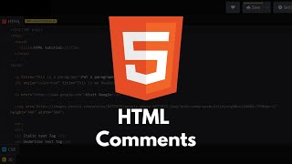 HTML Tutorial #36 - HTML Comments | Write sigle line and multiline comments to explain your code