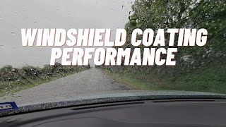 Windshield Coating Performance | Moderate Rain | 50mph | Junction Auto Salon